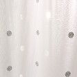 C MA DECO - Paire de voilages pois brodé finition droite 2x60x90cm blanc argent - vignette