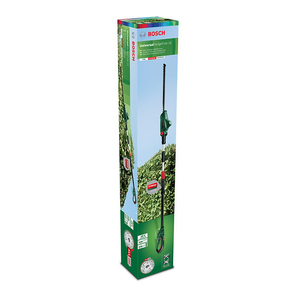 BOSCH - Taille-haies sur perche télescopique - 18V - 43cm lame - large