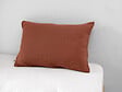PAPILLON - Taie d'oreiller gaze de coton GAIA - Terracotta - 50x70cm - vignette