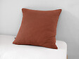 PAPILLON - Taie d'oreiller Gaze de coton GAIA - Terracotta - 60 x 60cm - vignette