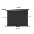 BARAC - Abri de jardin - Bois composite - Onyx 43 - 11,44m2 - vignette
