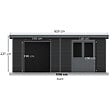 BARAC - Abri de jardin - Bois composite - Onyx 63 - 17,02 m2 - vignette