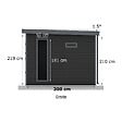 BARAC - Abri de jardin - Bois composite - Onyx 63 - 17,02 m2 - vignette