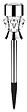 GALIX - Balise solaire inox verre - H.36cm - vignette