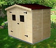 HABRITA - Abri de jardin - Bois - 16mm - 3.68m2 - vignette