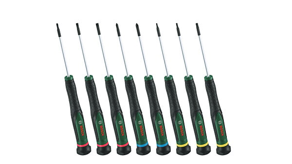 BOSCH - Set de tournevis de précision 8 pièces - large