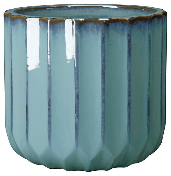 DEROMA - Pot Capri en terre cuite émaillée - Diam.17cm - large