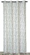 DYLREV - Rideau Lourd imprimé effet lin 140x240 gris - vignette