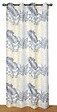 DYLREV - Rideau lourd imprimé fantaisie - Gris - 140x240cm - vignette