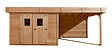 HABRITA - Abri de jardin bois Douglas Dinan - L.575xP.300xH.235cm - vignette