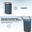 KITCHEN MOVE - Poubelle automatique inox MAJESTIC gris 58L - vignette