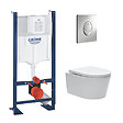 GROHE - Grohe Pack WC Rapid SL autoportant + WC sans bride SAT, fixations cachées + Plaque chrome + Set d'isolation phonique - vignette