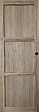 GD MENUISERIES - Porte Coulissante bois Frake 3 Panneaux H204 x L73 cm, Coquilles Noir - vignette