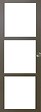 GD MENUISERIES - Porte Coulissante Gris Taupe RAL 7006 Vitrage transparent H204 x L83 cm, Coquilles - vignette