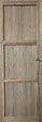 GD MENUISERIES - Porte Coulissante bois Frake 3 Panneaux H204 x L73 cm, Coquilles - vignette