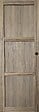 GD MENUISERIES - Porte Coulissante bois Frake 3 Panneaux H204 x L83 cm, Coquilles Noir - vignette