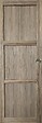 GD MENUISERIES - Porte Coulissante bois Frake 3 Panneaux H204 x L83 cm, Coquilles - vignette