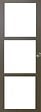 GD MENUISERIES - Porte Coulissante Gris Taupe RAL 7006 Vitrage transparent H204 x L73 cm, Coquilles - vignette