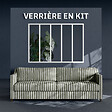 MON MARCHE DECO - Verrière 5 Carreaux - En Kit - Blanc - vignette