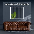 MON MARCHE DECO - Verrière 4 Carreaux - Déjà Montée - Blanc - vignette