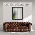 MON MARCHE DECO - Verrière Atelier 3 Carreaux - Déjà Montée - Noir Mat - Verre Dépoli - vignette