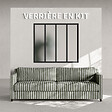 MON MARCHE DECO - Verrière 4 Carreaux - En Kit - Noir Sablé - Verre Dépoli - vignette