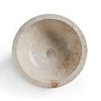 MG VALENCI - Vasque en marbre naturel BAHIA cream - 40x40x15cm - vignette