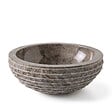 MG VALENCI - Vasque en marbre naturel   HORTA grey   40x40x15 cm - vignette