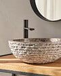 MG VALENCI - Vasque en marbre naturel   HORTA grey   40x40x15 cm - vignette