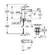 GROHE - Vasque à poser Euro Ceramic 60cm + Mitigeur lavabo M Start avec ouverture froide Noir - vignette