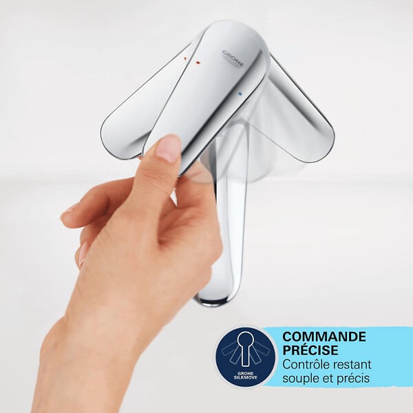 GROHE - Vasque à poser Euro Ceramic 60cm + Mitigeur lavabo M Start Noir - large