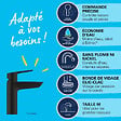 GROHE - Vasque à poser Euro Ceramic 60cm + Mitigeur lavabo M Start Noir - vignette
