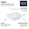 GROHE - Vasque à poser Euro Ceramic 60cm + Mitigeur lavabo M Swift Chromé - vignette
