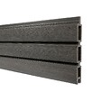 DECKLINEA - Kit Clôture Composite SANTOS Ardoise 11x1,8m - Bois composite & Aluminium - Poteaux sur Platines Gris - Brise vue - Palissade - vignette