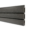 DECKLINEA - Kit Clôture Composite SANTOS Ardoise 5,5x1,8m - Bois composite & Aluminium - Poteaux sur Platines Gris - Brise vue - Palissade - vignette