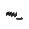 DECKLINEA - Kit Clôture Ajourée Aluminium OLINDA Anthracite 9,20x1,8m Poteaux sur Platines - Dimension des Lames : 21x45x1780 mm - Brise vue - Palissade - vignette