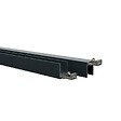 DECKLINEA - Kit Clôture Aluminium BAHIA & CRUZ Teck 9,20x1,8m - Aluminium et bois composite - Poteaux sur Platines gris - Brise vue - Palissade - vignette