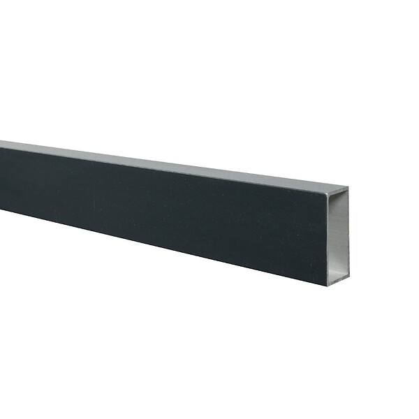DECKLINEA - Kit Clôture Ajourée Aluminium OLINDA Anthracite 16,5x1,8m Poteaux sur Platines - Dimension des Lames : 21x45x1780 mm - Brise vue - Palissade - large