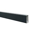 DECKLINEA - Kit Clôture Ajourée Aluminium OLINDA Anthracite 16,5x1,8m Poteaux sur Platines - Dimension des Lames : 21x45x1780 mm - Brise vue - Palissade - vignette