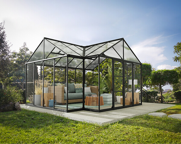 CANOPIA - Canopia Serre de jardin Triomphe 11,5m² Noir - large