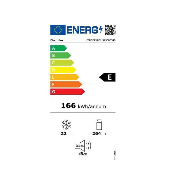 ELECTROLUX - Réfrigérateur 1 Porte Intégrable à Glissières 285l - EFD6DE18S1 - large