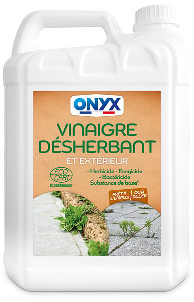 ONYX - Vinaigre désherbant extérieur - 9,5° d'acidité - 5L - large
