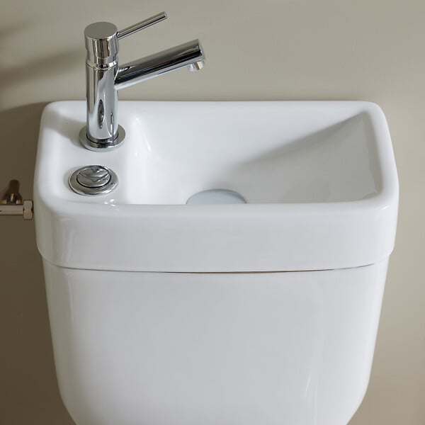 GODART - Pack wc surélevé Sortie Horizontale avec lave mains intégré - large