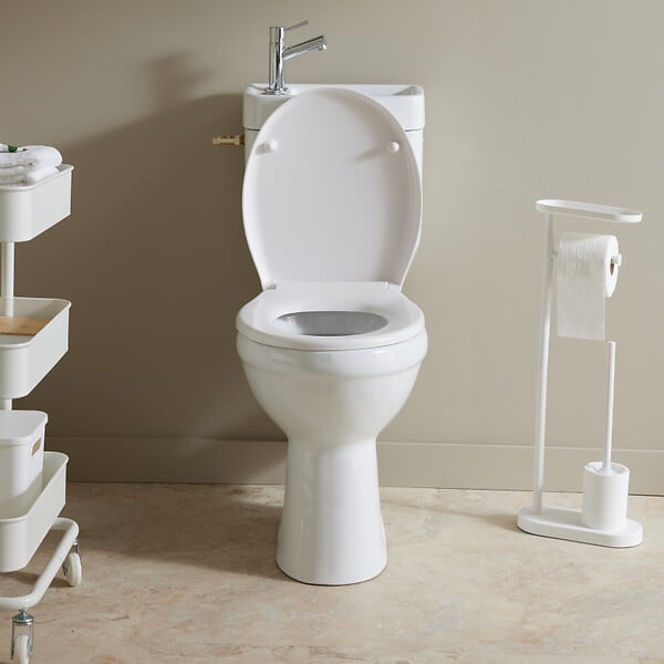 GODART - Pack wc surélevé Sortie Horizontale avec lave mains intégré - large
