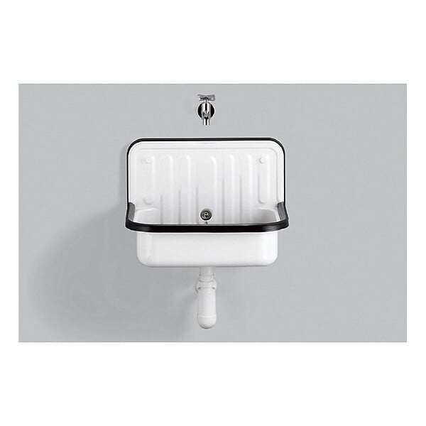 PLANETE BAIN - Bac à laver acier blanc 51 x 36 x 36.5 cm Alape - large