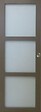 GD MENUISERIES - Porte Coulissante Gris Taupe RAL 7006 Vitrée H204 x L83 cm, Coquilles - vignette