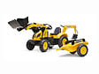 FALK - Tractopelle enfant Komatsu avec remorque + excavatrice 3 à 7 ans - Falk - vignette