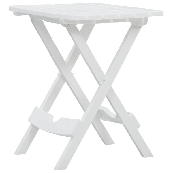 VIDAXL - vidaXL Table pliable de jardin 45,5x38,5x50 cm Blanc - large