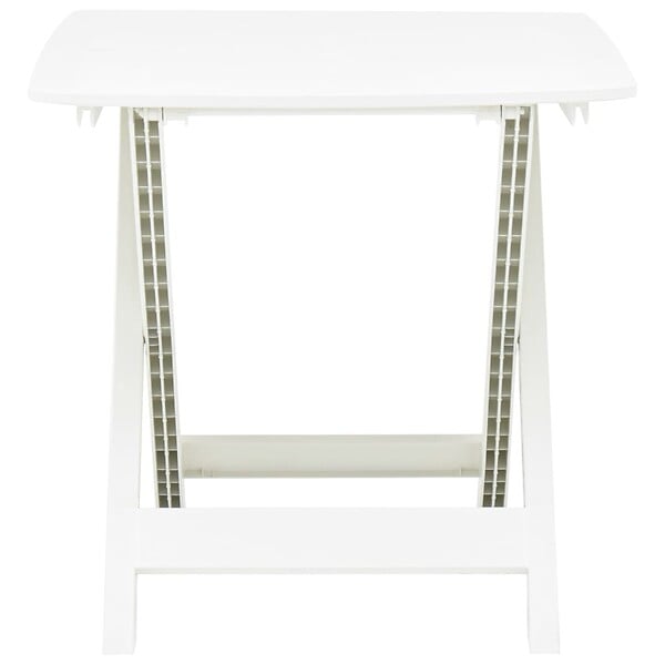 VIDAXL - vidaXL Table pliable de jardin Blanc 79x72x70 cm Plastique - large