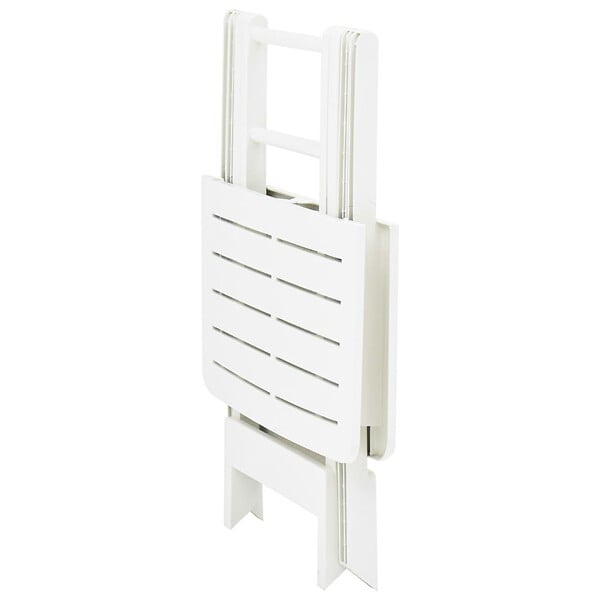 VIDAXL - vidaXL Table pliable de jardin Blanc 79x72x70 cm Plastique - large